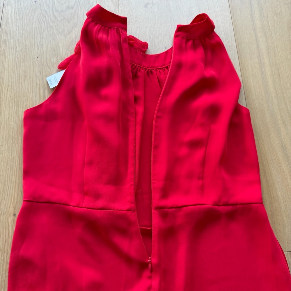 White House Black Market Red Ruffled Halter Camisole - Picture 8 of 8